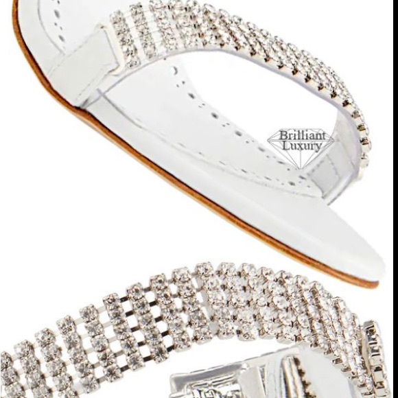 Manolo Blahnik Bashifa Leather & Crystal Sandals - Picture 3 of 7